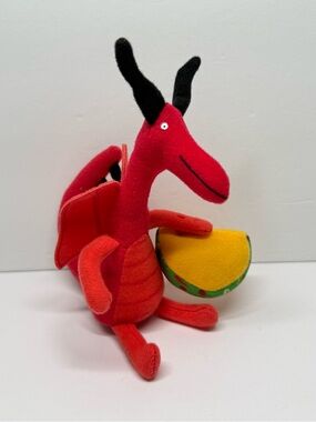 MerryMakers 6" Dragons Love Tacos Mini Red Book Character Plush Toy Adam Rubin